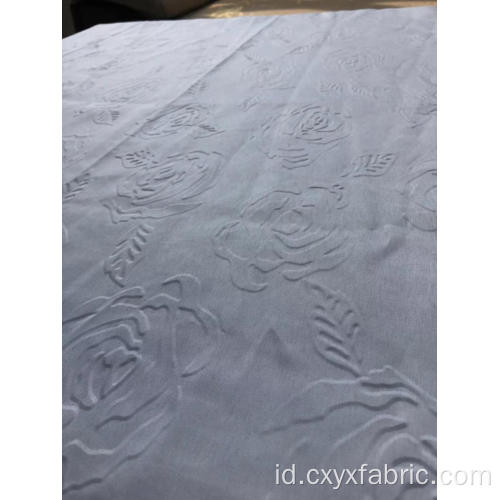 polyester 3d emboss fabric rose desain